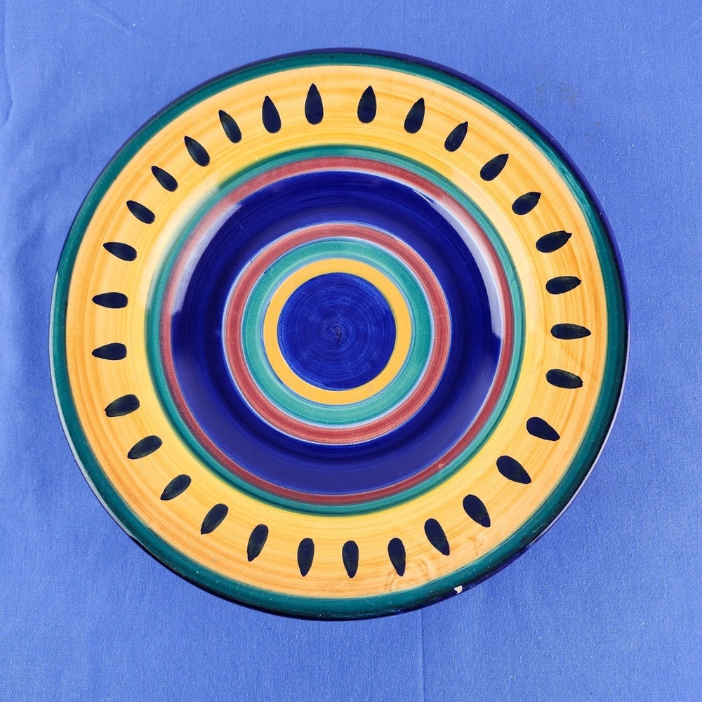 Pier‎ 1 ITALIAN SWIRL Luncheon Salad Plate Bowl 9 1/2" 1 ea